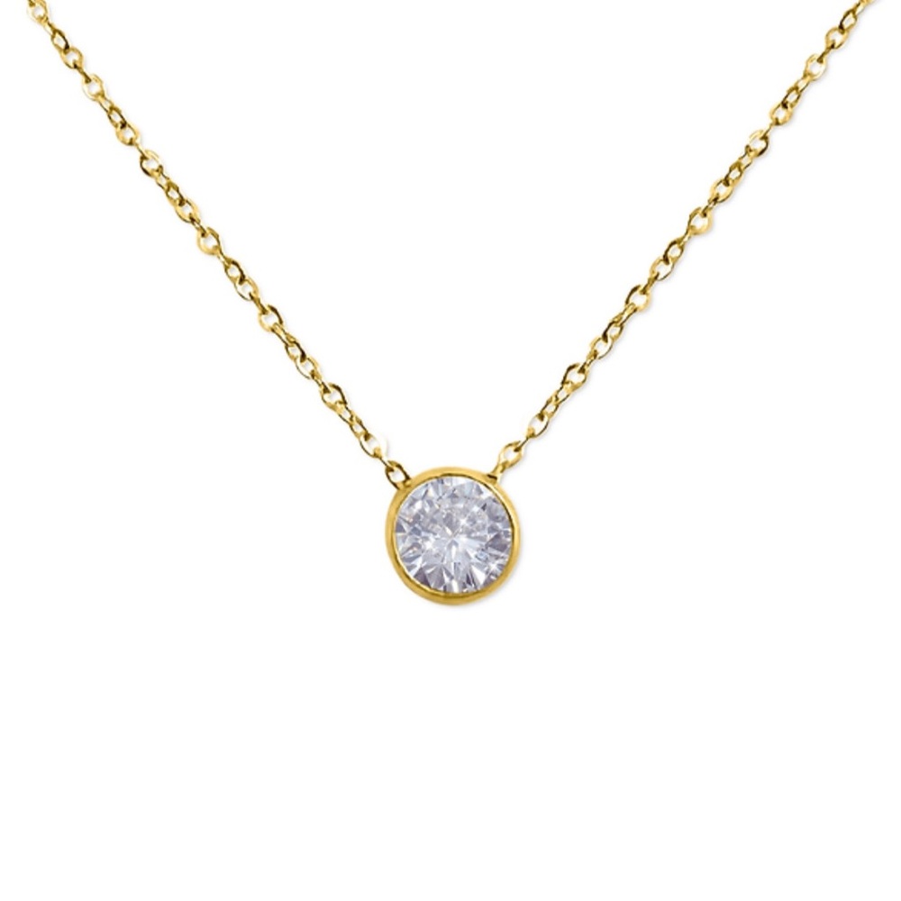 CZ Solitaire Necklace
